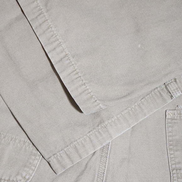 Carhartt Beige 100% Cotton Canvas Relaxed Fit Utility Cargo Pants Men's Sz 38X30 - Picture 8 of 11